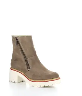 ZAP TAUPE Round Toe Boots